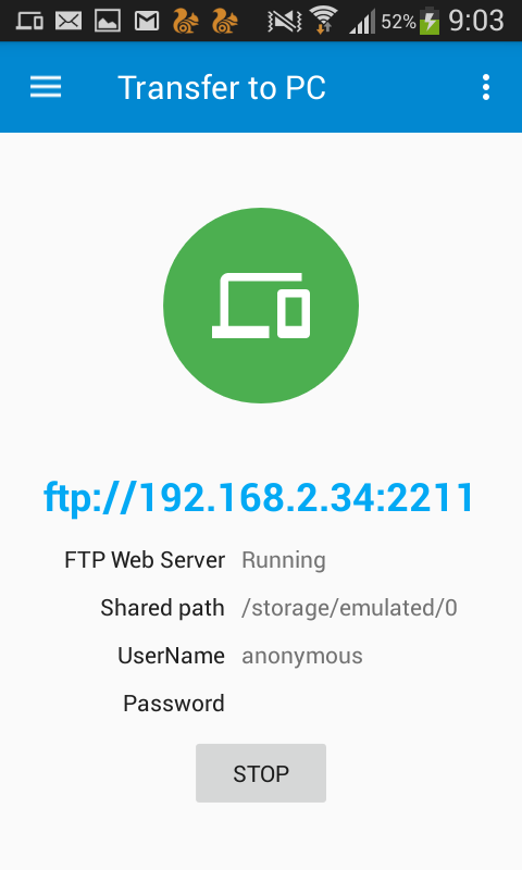 Cara untuk membuat FTP server lewat Handphone Android
