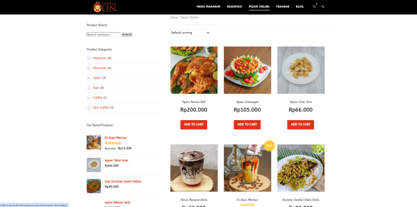 Restaurant (Website For Order Food and Reservation) - Gambar 4