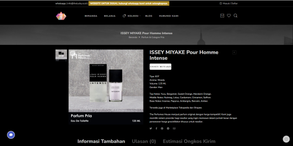 Perfumes House (Website For Perfumes Store) - Gambar 2
